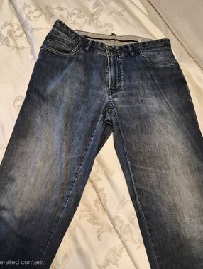 ​Brioni Handmade Tailored Jeans | Silver-Plated Hardware | Custom Fit 35x31